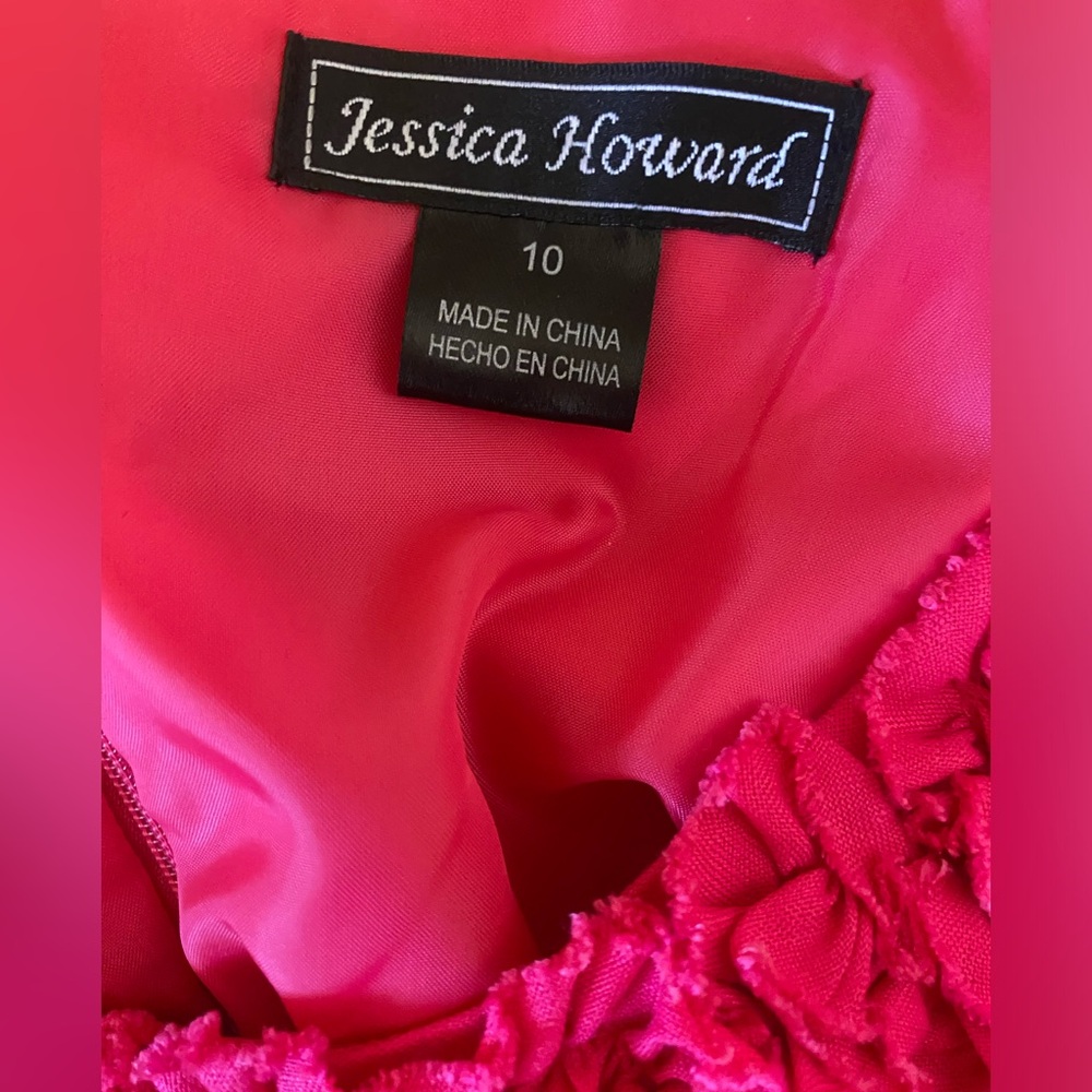Jessica Howard Fuchsia Ruffle Mini Dress - Picture 4 of 4